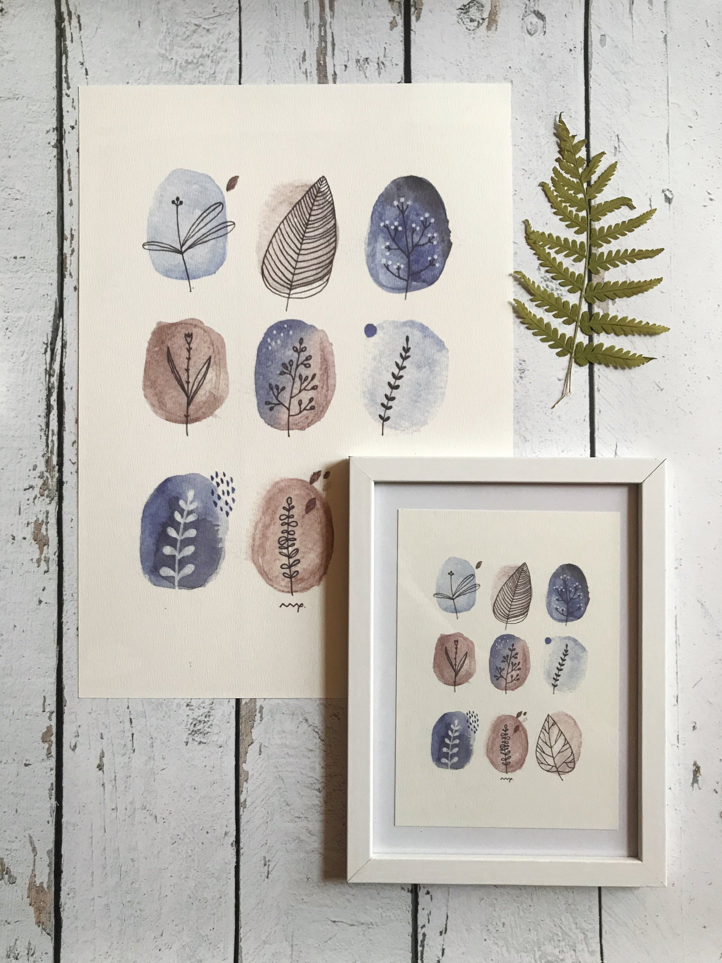Növények - akvarell print