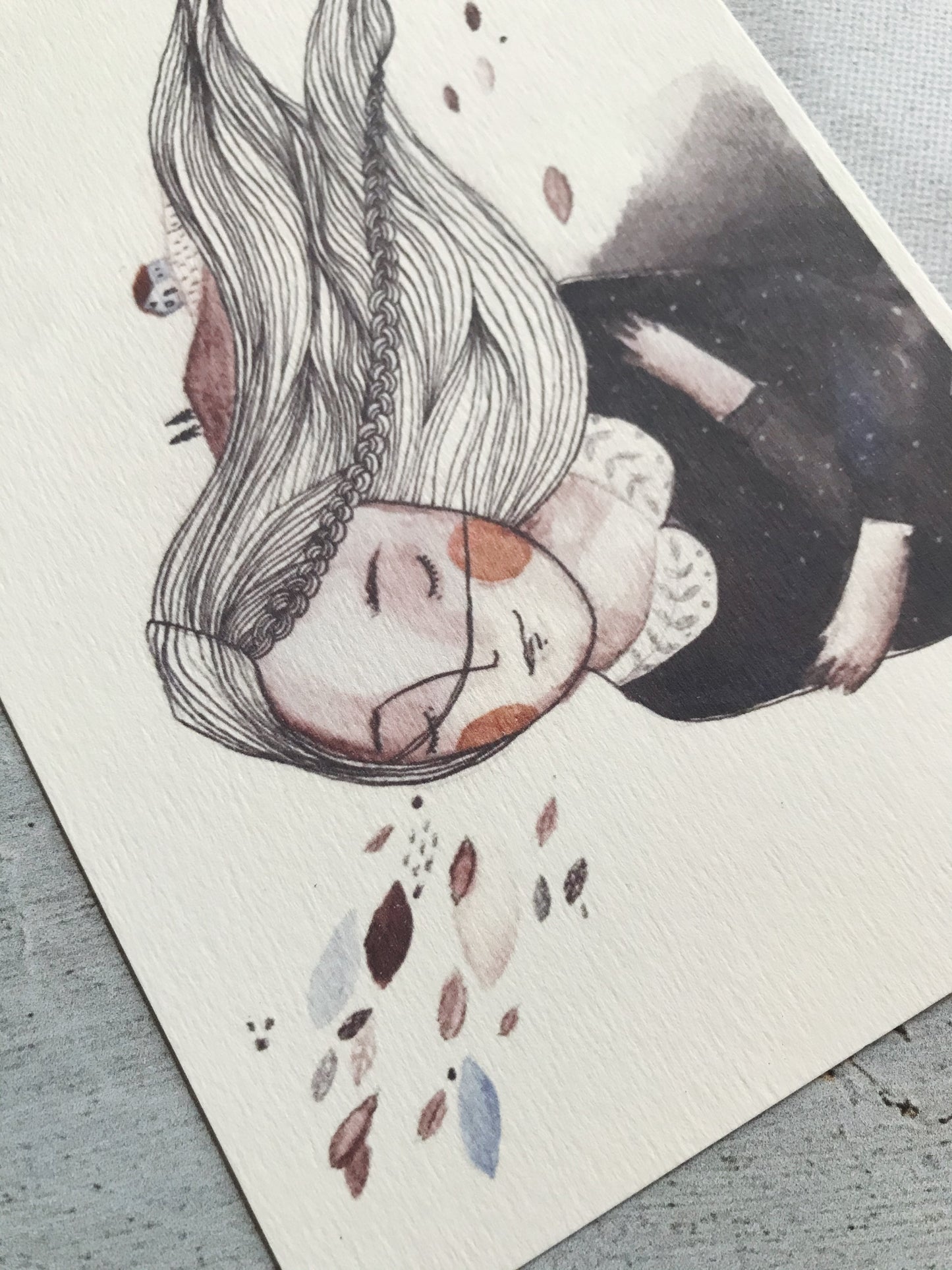 Önölelés - akvarell print