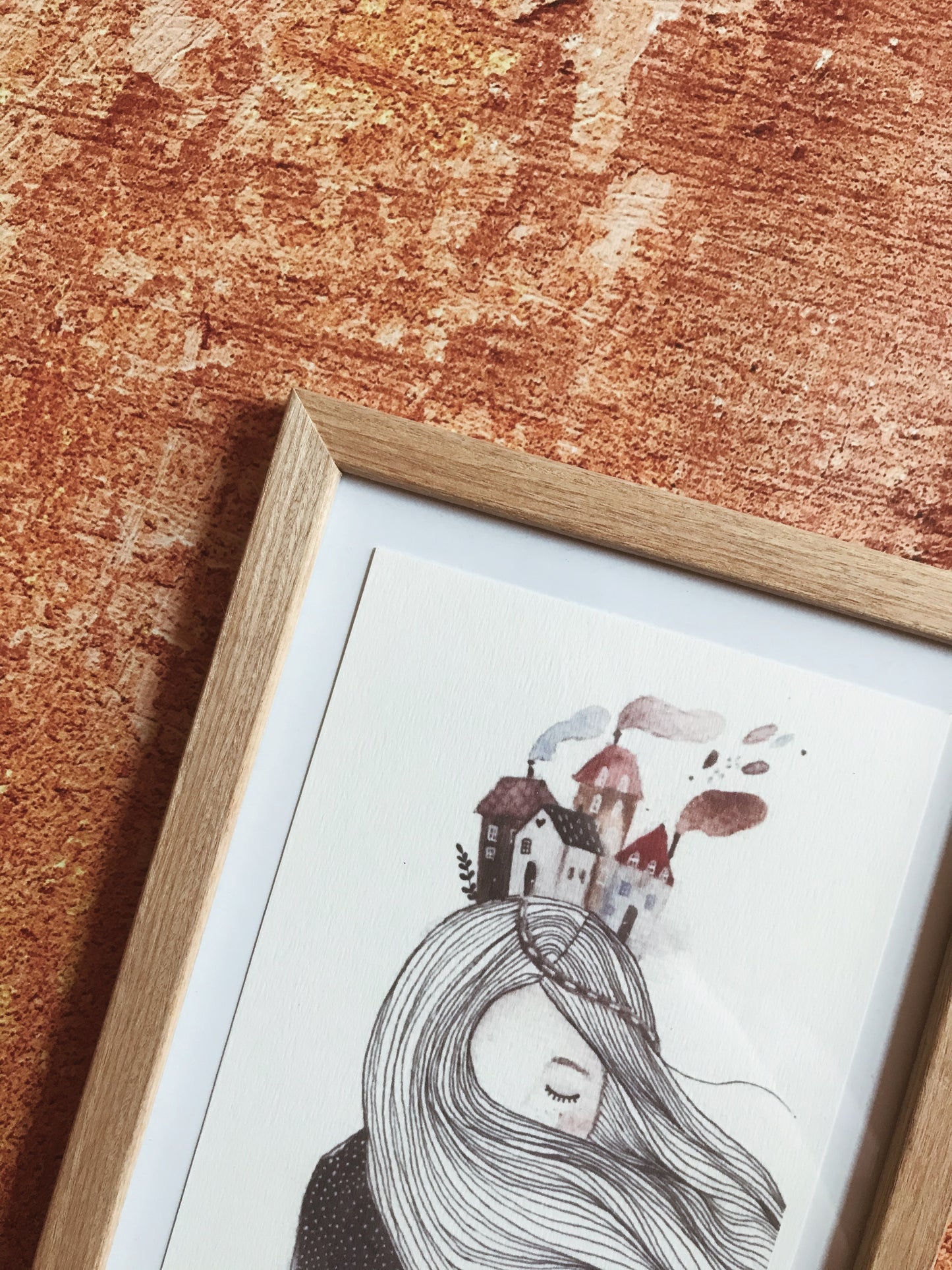 Otthon - akvarell print
