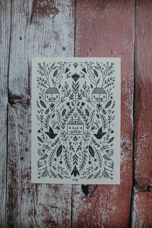Csupavirág print