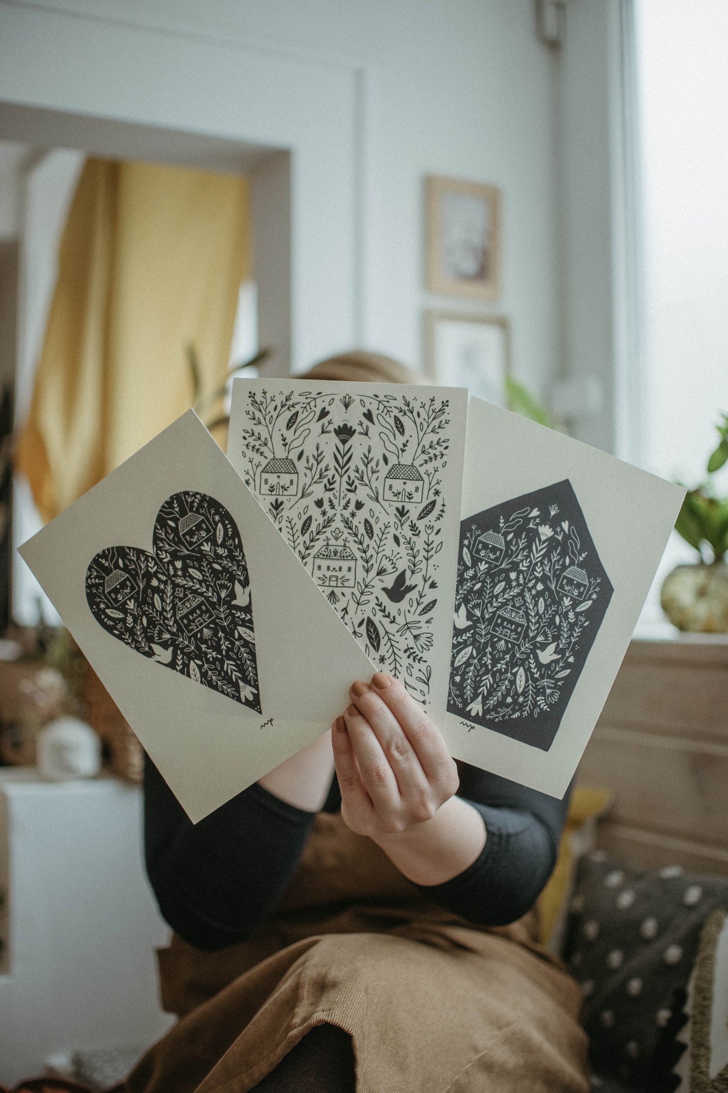 Csupavirág házikó print