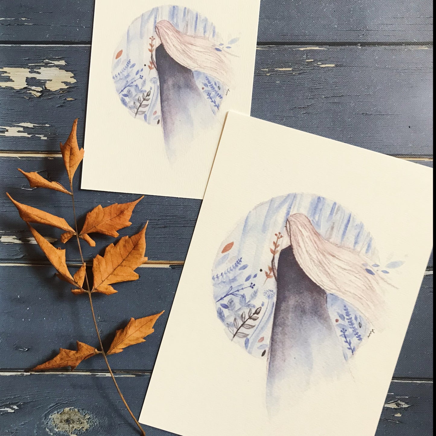 Erdei tündér - akvarell print